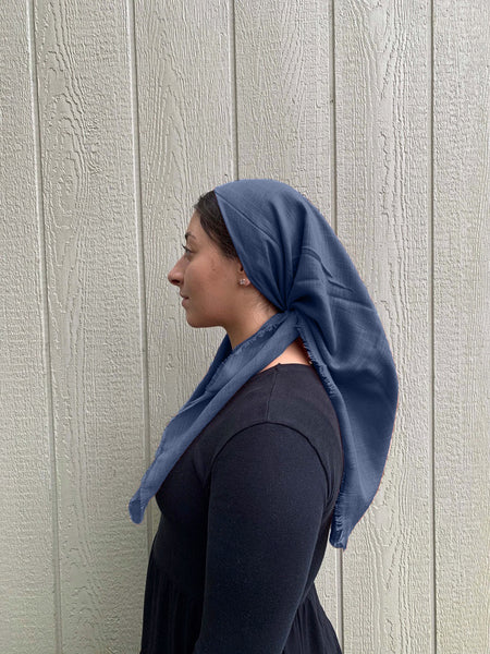 Cornflower Blue Headscarf