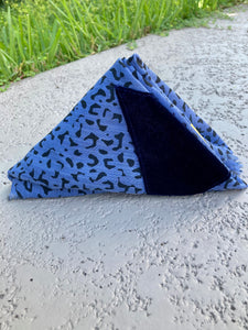 Weathered Leopard in Cornflower Blue