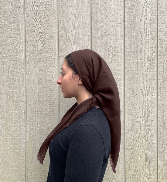 Chocolate Brown Headscarf