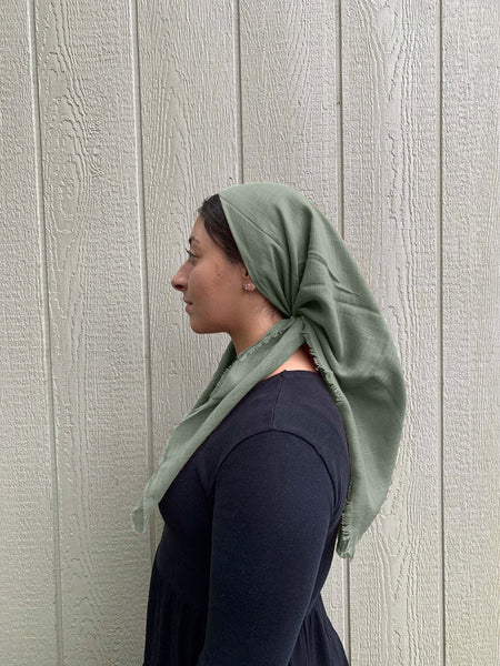 Flip Flop Sage Headscarf (𝑆𝑝𝑟𝑖𝑛𝑔 + 𝑆𝑢𝑚𝑚𝑒𝑟)