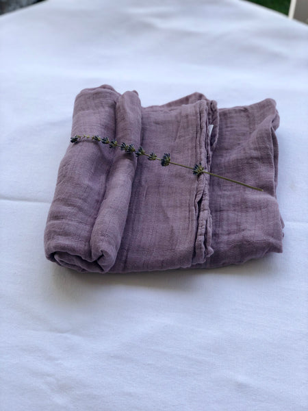 Solid Color Organic Muslin Swaddles