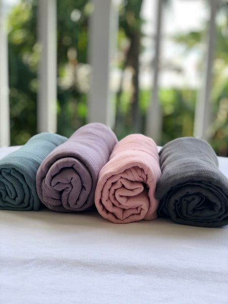Solid Color Organic Muslin Swaddles