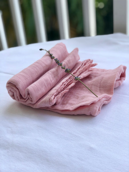 Solid Color Organic Muslin Swaddles