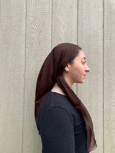 Chocolate Brown Headscarf